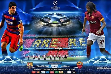 FC Barcelona Vs AS Roma 2015 2016 Champions League HD Wallpapers ...