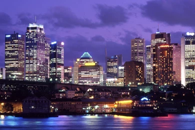 Buildings & City: Downtown Sydney At Night, Australia, Picture Nr ...