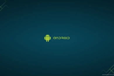 Download 1280x720 Minimalistic Android On A Blue Backgrounds Wallpapers