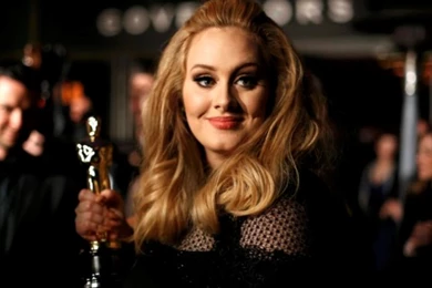 Adele With The Oscar   Adele Wallpapers (34028015)   Fanpop