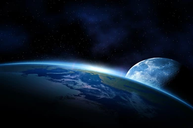 Art Space Earth Atmosphere Moons Moon Planet Planets Space ...