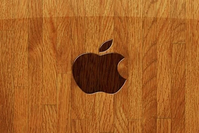 iPhone Logo With Wood Backgrounds HD Wallpapers Image
