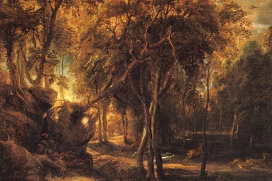 My Free Wallpapers   Artistic Wallpapers : Rubens   A Forest At ...