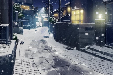 WINTER CITY WALLPAPER   (