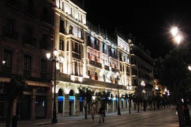 1024x768 Seville By Night Desktop PC And Mac Wallpapers