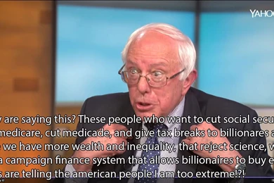 Bernie Sanders On Being Called An Extreme Left!   Imgur