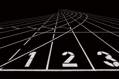 Numbers Lines Lanes Black White Run Abstract Wallpapers