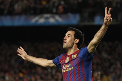 The Halfback Of Barcelona Sergio Busquets Won The Game Wallpapers ...