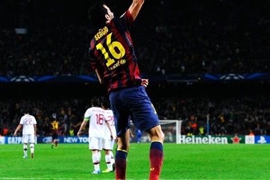 The Best Player Of Barcelona Sergio Busquets Scored A Goal ...