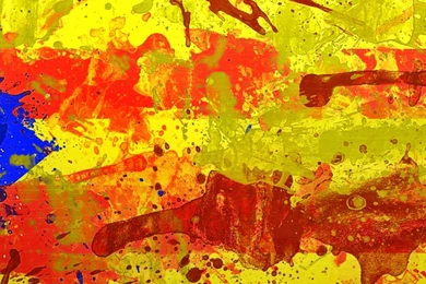 Download Wallpapers 3840x1200 Catalonia, Spain, Barcelona, ​​flag ...