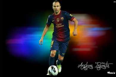Andres iniesta black background wallpapers
