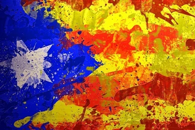 Download Wallpapers 1024x1024 Catalonia, Spain, Barcelona, ​​flag ...