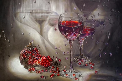 Desktop Wallpapers · Gallery · 3D Art · Pomegranate Juice