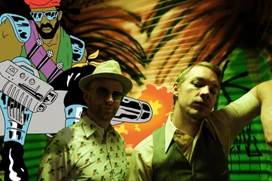 Download Wallpapers 2560x1440 Major Lazer, Hats, Glasses, Hands ...