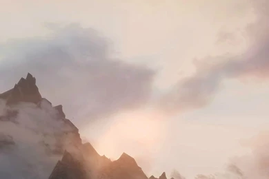 Foggy Mountain Sunshine Nature iPhone 6 Wallpapers Download ...