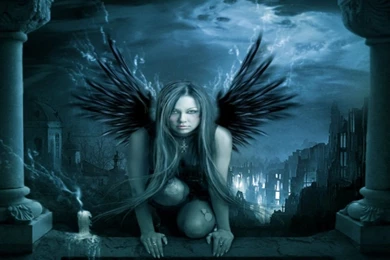 Gallery For   Goth Angels Wallpapers