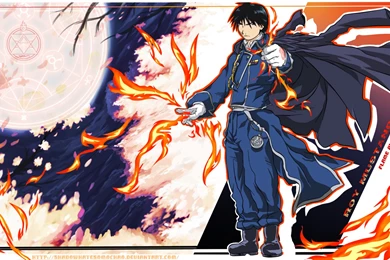 WALLPAPER Roy Mustang Flame Alchemist By Shadowhatesomochao On ...