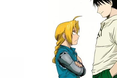 Elric Edward Fullmetal Alchemist Roy Mustang Wallpapers   (