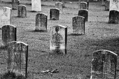 Cemetery B WTombstones Military Retro Vintage Wallpapers ...