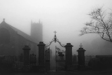 Trees dark gothic grayscale smokes cemetery gathering 1920x1080 hd ...
