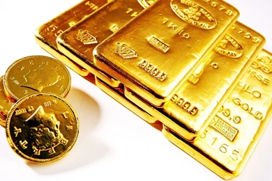 Central Wallpaper: Gold Bars And Coins HD Wallpapers Stock Photos