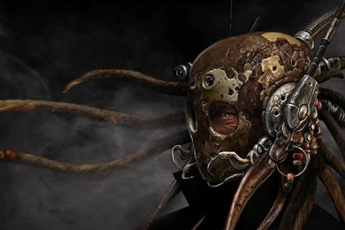 Download Wallpapers 3840x2160 Cyborg, Head, Octopus, Machine 4K ...