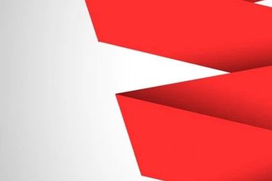 Red Curled Paper Template Abstract Backgrounds Vector