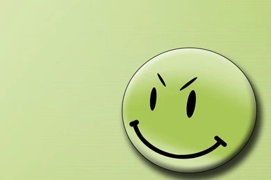 Desktop Wallpapers · Gallery · Computers · Green Smiley Face ...