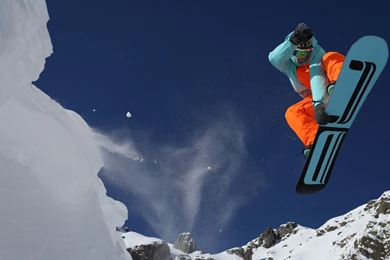 Download Wallpapers 3840x2160 Snowboarding, Mountain, Snow 4K Ultra ...