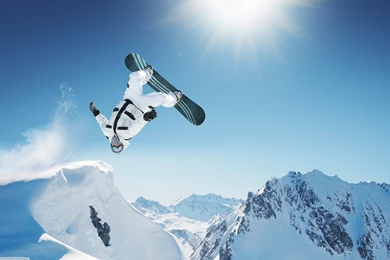 Extreme Snowboarding White Suite Wallpapers HD