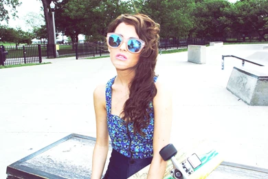 A Girl With Glasses And A Skateboard, Swag Wallpapers And Images ...