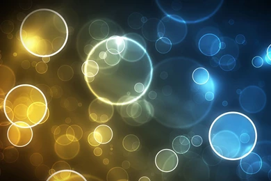 2560x1440 Blue Yellow Spheres Wallpapers