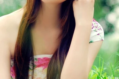 Download Wallpapers 750x1334 Asian, Girl, Dress iPhone 6 HD Backgrounds