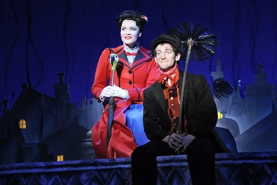 2560x1440 Disney, Mary Poppins Movie, Mary, Bert, Rooftop, Mary ...