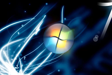 Windows7 Blue Sparks Wallpapers