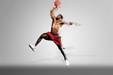963931 Color Wallpapers: Basketball Player Desktop Photo.