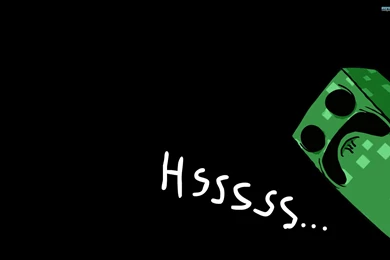 Minecraft Creeper Black Wallpaper Backgrounds F