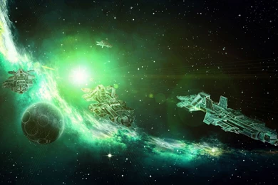 Wallpapers Ships Stars Fantasy Space Image