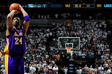 Download 1440x900 Kobe Bryant Penalty Shot Wallpapers