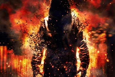 Download Wallpapers 1280x1024 Fire, Destruction, Debris, Cape ...