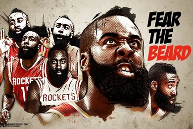 James Harden Fear The Beard Wallpapers Ver 2 By Michaelherradura On ...
