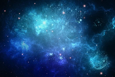 Download Wallpapers 3840x2400 Space, Background, Blue, Dots Ultra ...