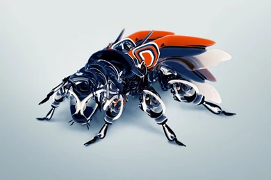 Blue Bee Robot HD Wallpapers For Desktop