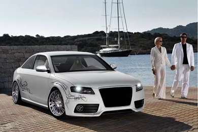 White Audi A4 Wallpapers