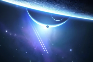 Download Wallpapers Incredible Sunrise Caught In Space (1600 X 900 ...