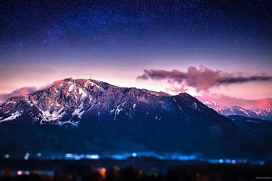 Gallery For   Mountain Stars Wallpapers