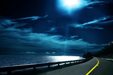 9 Sea Moon Wallpapers 1920x1080 Sea, Moon, Roads, Nighttime 1477 ...