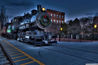 Gallery For   Christmas Train Wallpapers Free