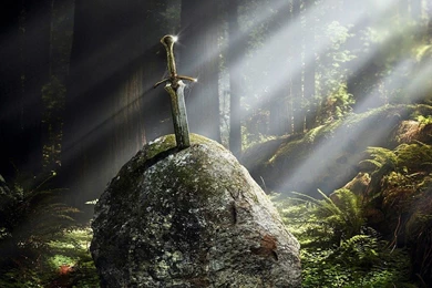 Stones Excalibur Fantasy Art Artwork Swords Wallpapers