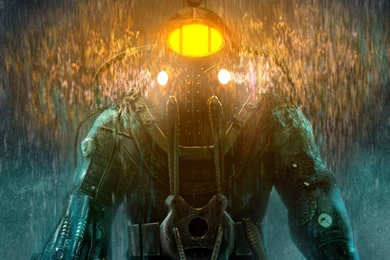 Download Wallpapers 3840x1200 Bioshock, Big Daddy, Little Sister ...